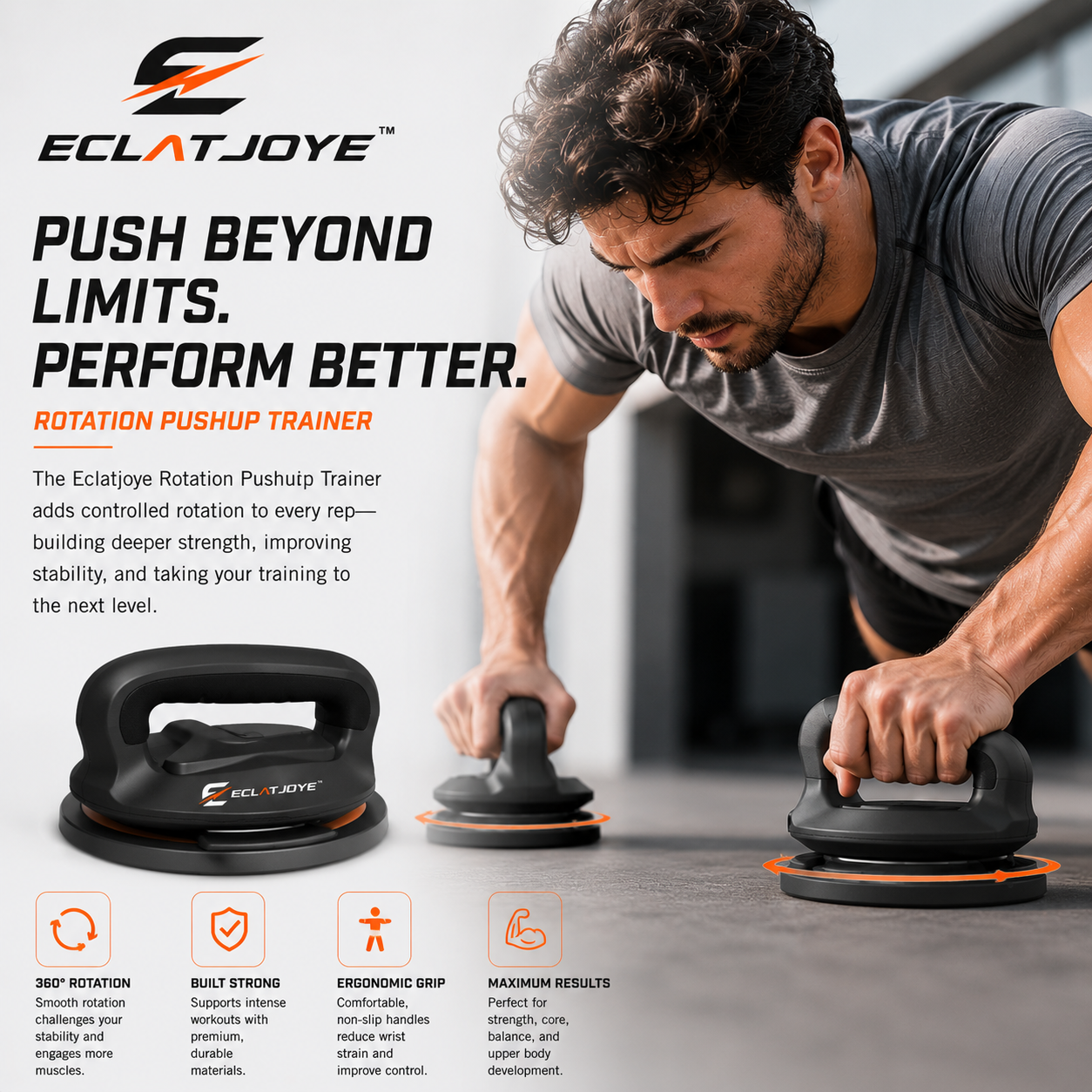 ECLATJOYE™ CoreSpin 360 Push-Up System
